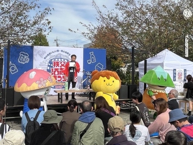 前年に開催された秩父酒蔵まつりの会場風景