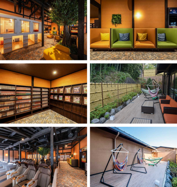 岩盤浴専用休憩スペース